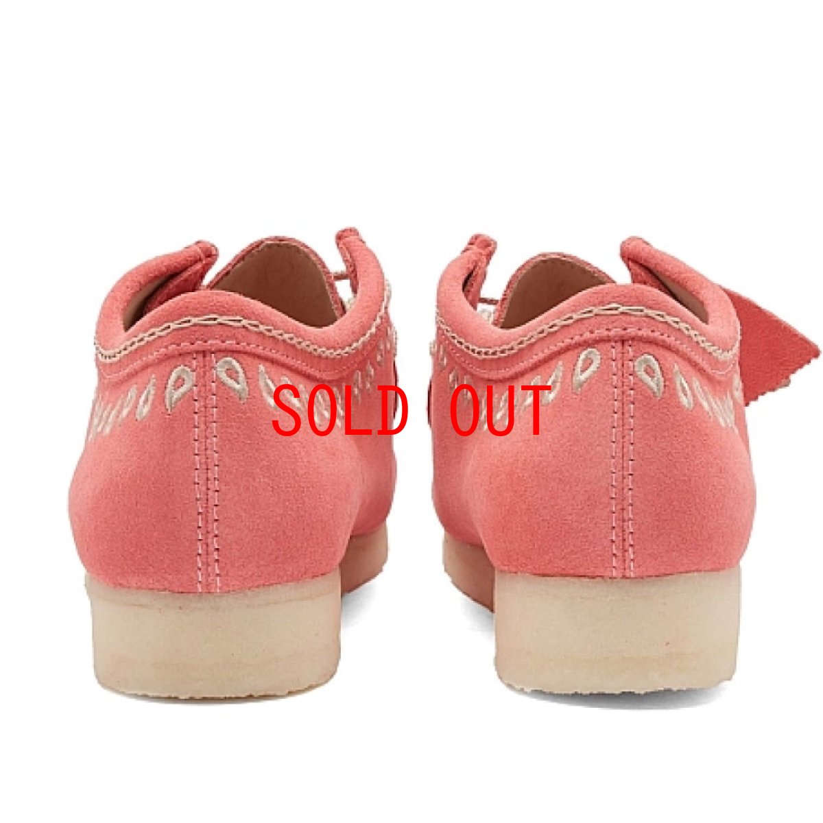 画像5: Wallabee Lo Pink Embroidery ワラビー ロー ピンク エンブロイダリー スエード メンズ (5)