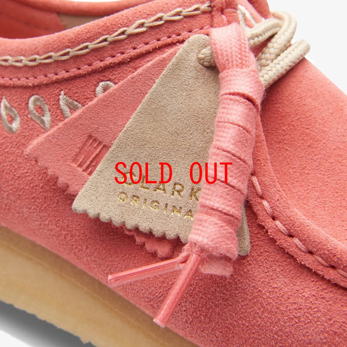 画像6: Wallabee Lo Pink Embroidery ワラビー ロー ピンク エンブロイダリー スエード メンズ (6)