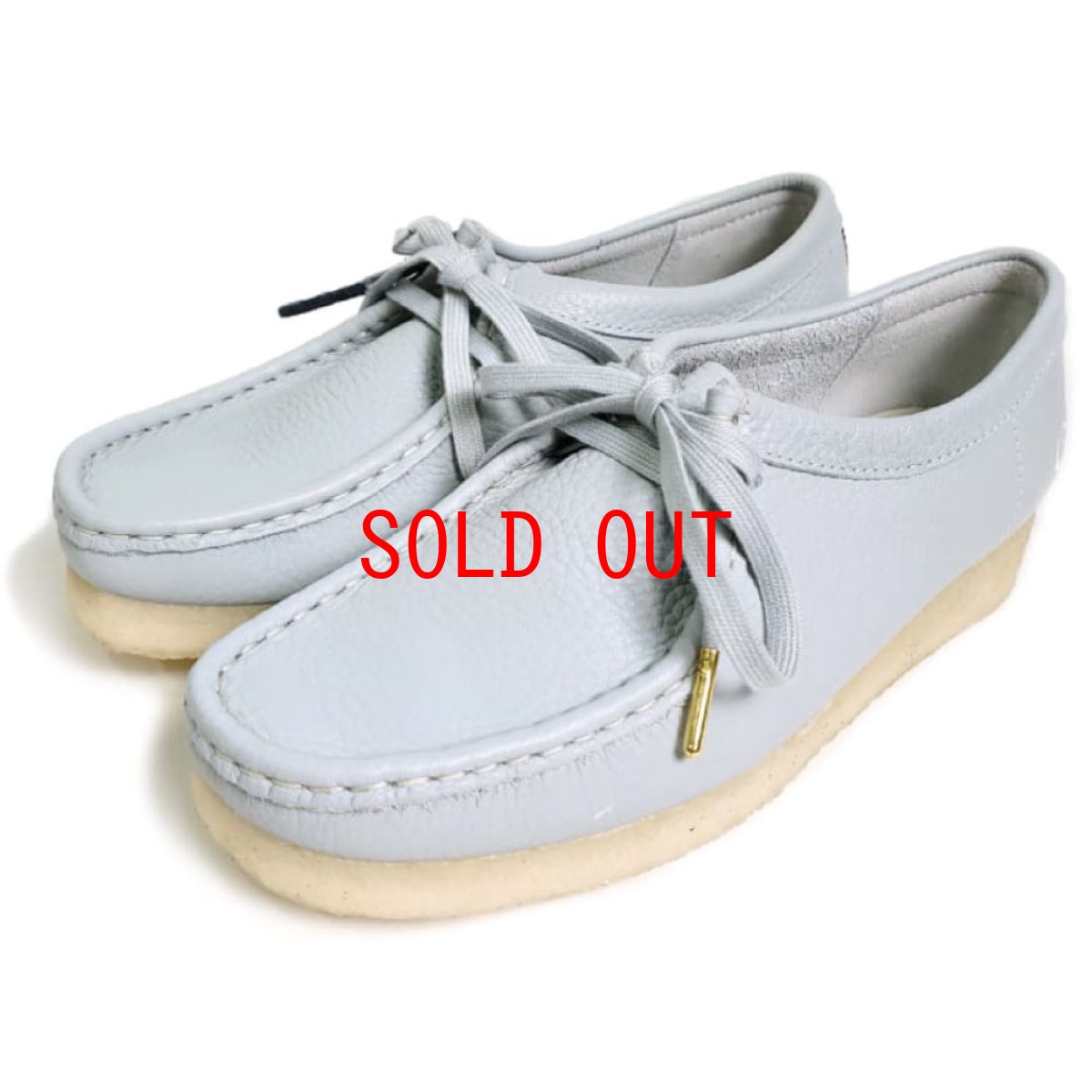 画像2: Wmns Wallabee Lo Light Blue Leather クラークス オリジナルズ ワラビー ロー ライトブルー レザー レディースシューズ ウィメンズ (2)