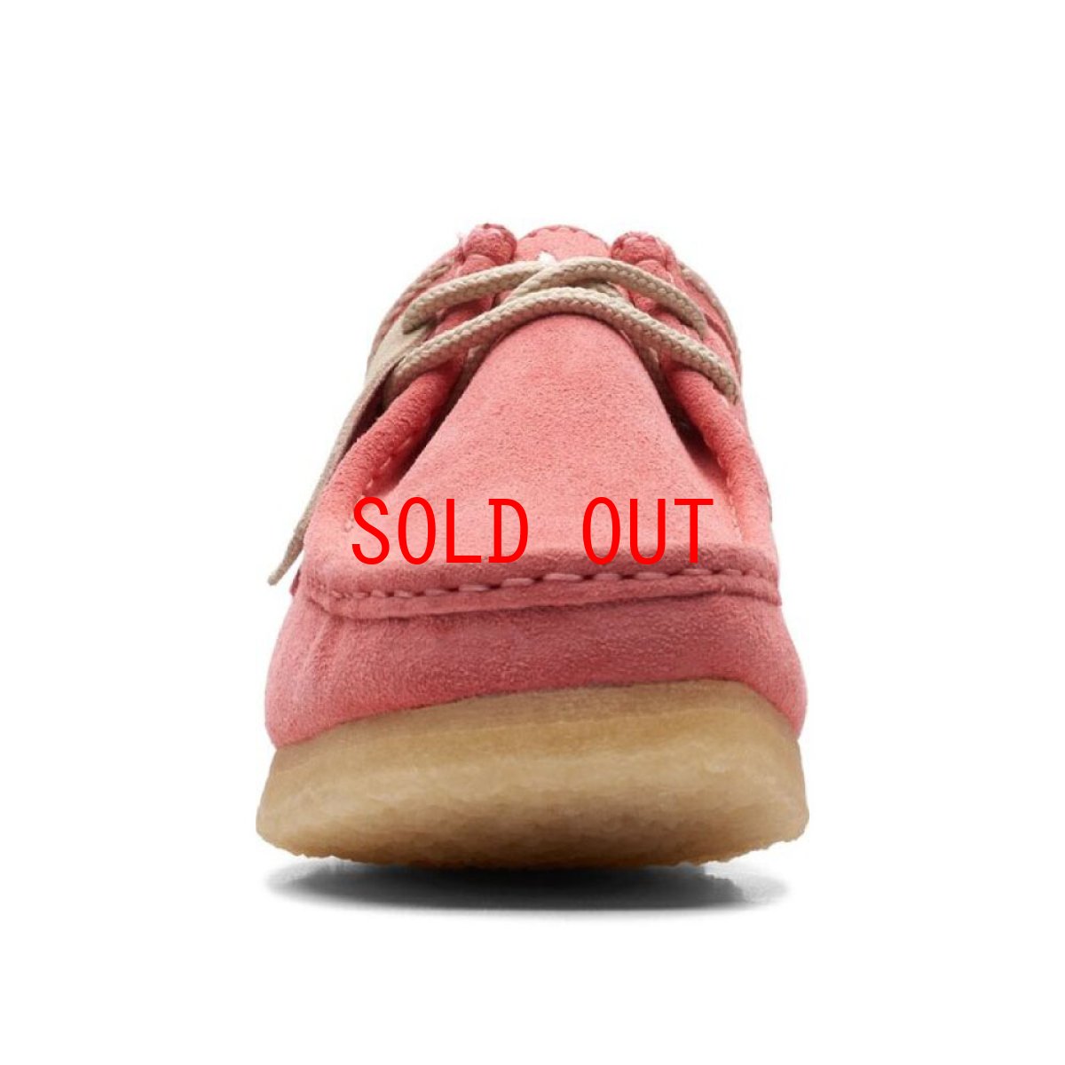 画像2: Wallabee Lo Pink Embroidery ワラビー ロー ピンク エンブロイダリー スエード メンズ (2)