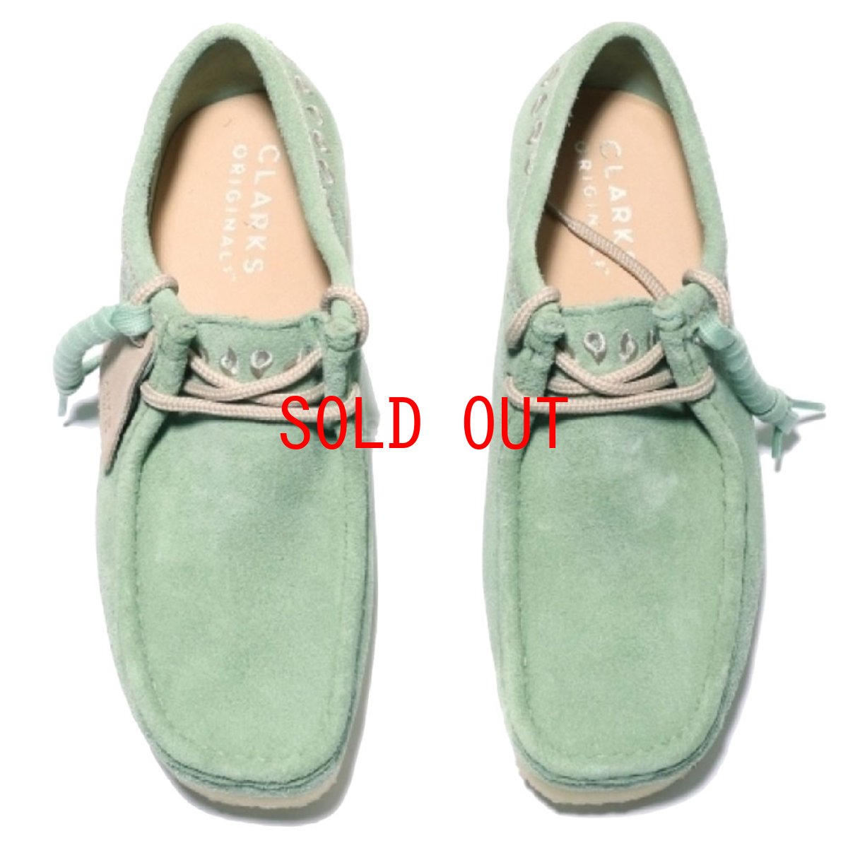 画像7: Clarks Originals Wallabee Lo Green Embroidery クラークス オリジナルズ ワラビー ロー グリーン エンブロイダリー スエード クレープソール メンズ (7)