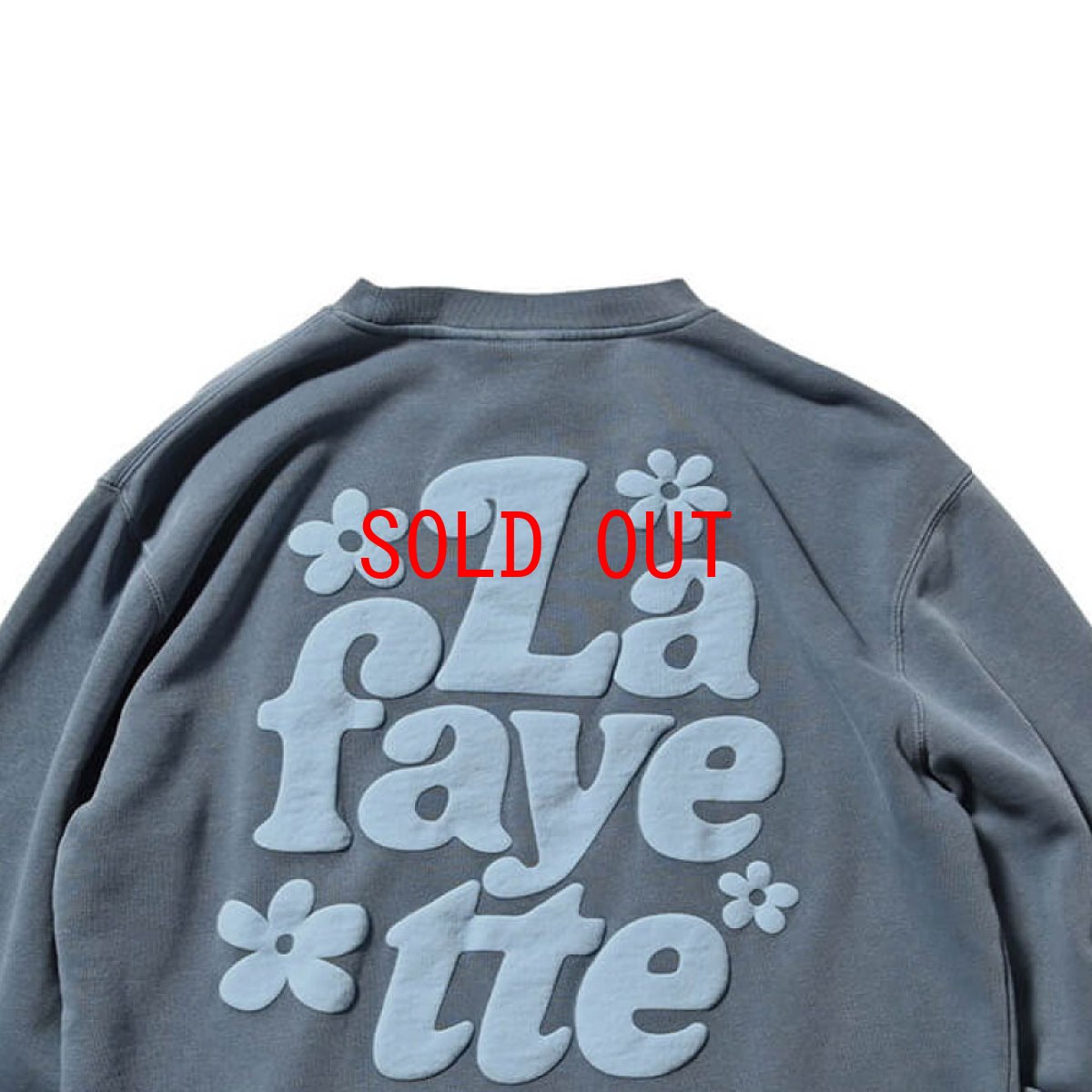 画像9: Pigment Dyed Flower Crewneck Sweat BLU フラワー クルーネック スウェット (9)