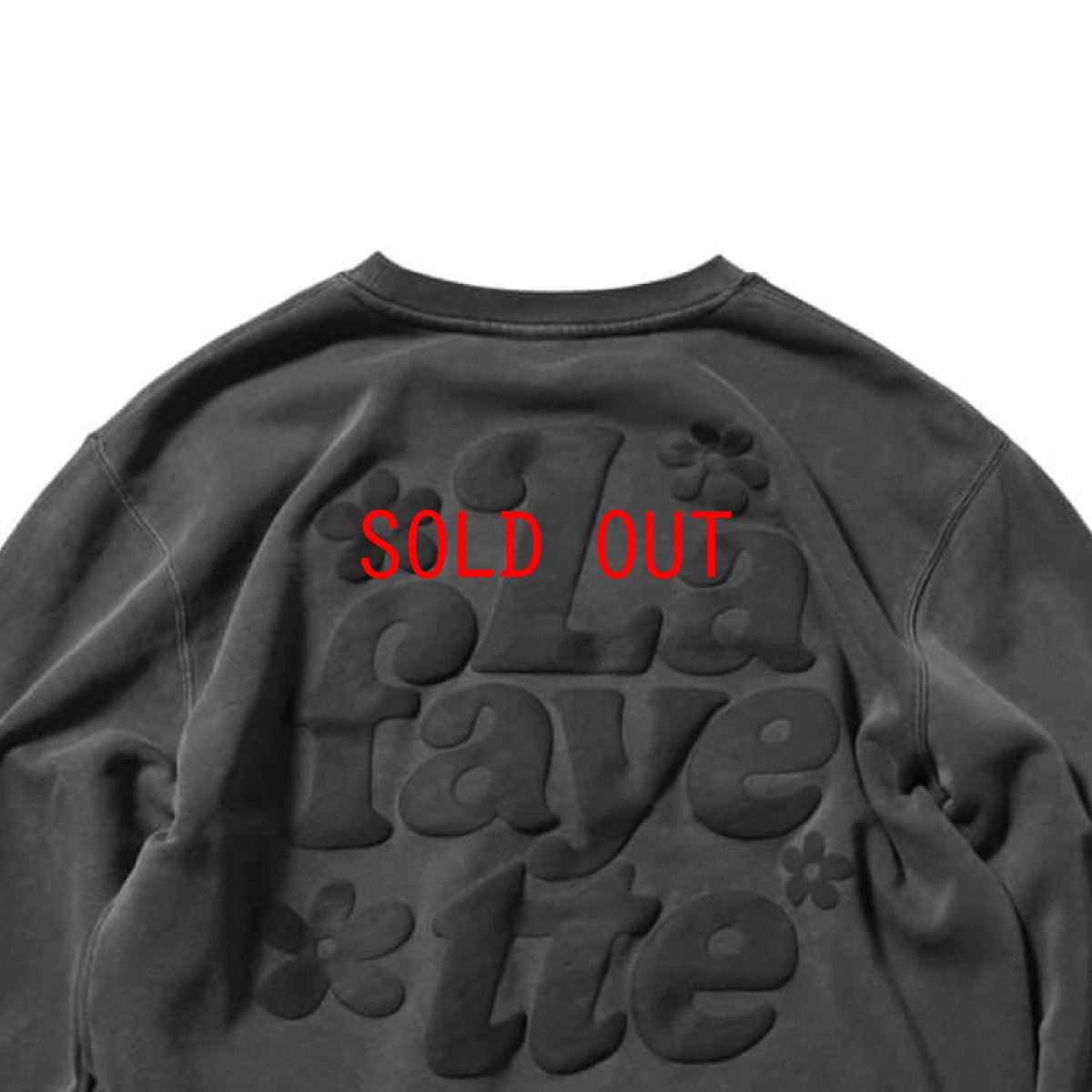 画像9: Pigment Dyed Flower Crewneck Sweat BLK フラワー クルーネック スウェット (9)