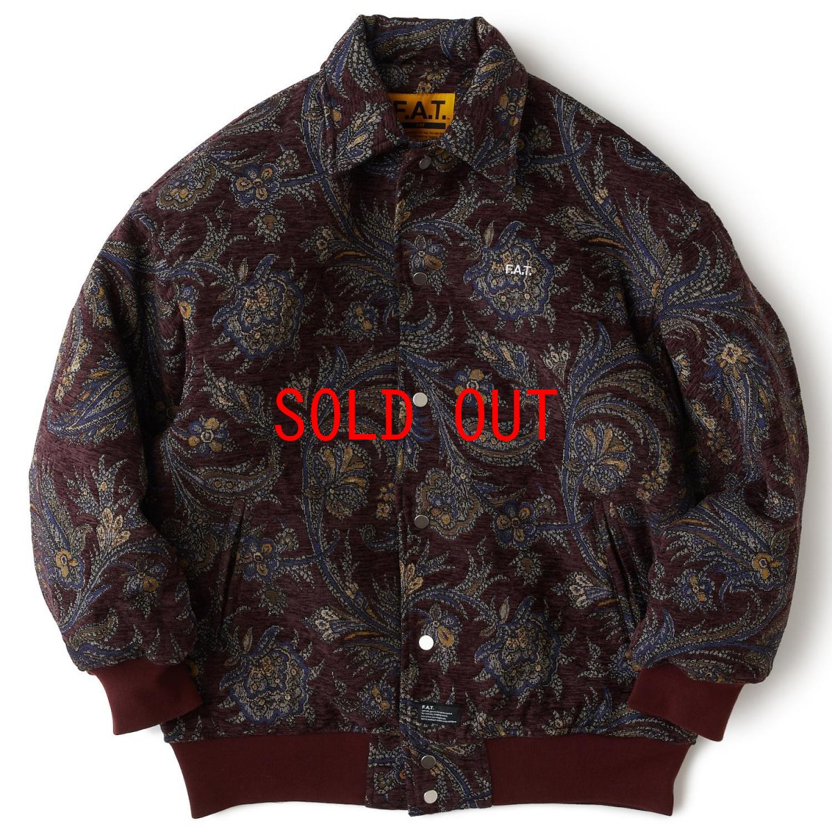 画像2: GOOPERS Gobelin Jacket ゴブラン ジャガード リブ ブルゾン ジャケット (2)