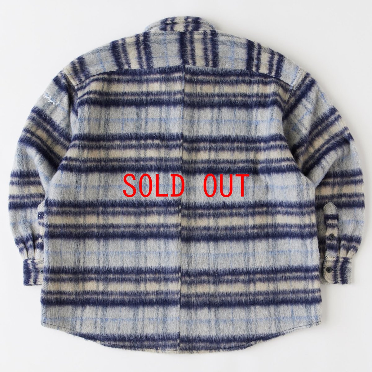 画像2: SHAGGYOVER Mohair Shirts Jacket モヘア チェック シャツジャケット (2)