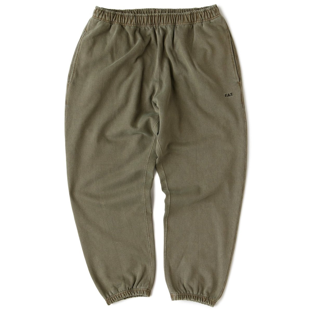 画像2: U.P.Track US Cotton Sweat Pants OLV ヘビーウェイト ピグメント スウェット パンツ (2)