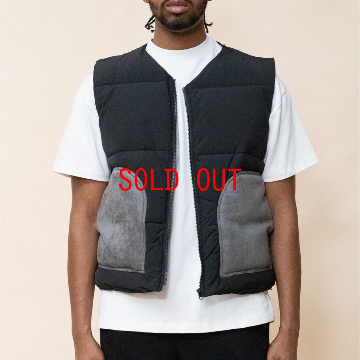 画像3: Contrast Puffer Vest Down Jacket パファー ベスト ジャケット (3)
