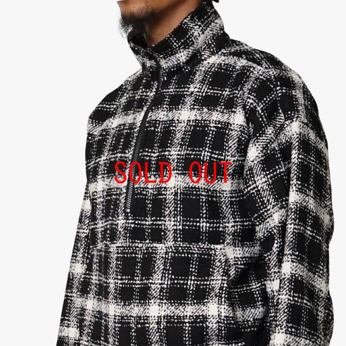 画像4: Half Zip Pullover Flannel Shirt ハーフ ジップ プルオーバー ヘビー フランネル シャツ (4)