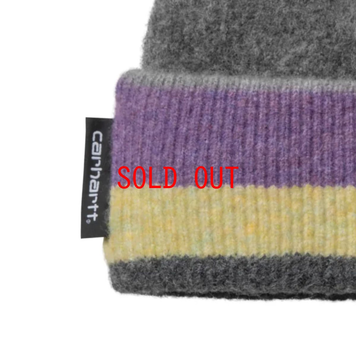 画像8: Sundling Border Beanie Stripe Jacquard Logo Knit Cap ショート ビーニー ニット キャップ (8)