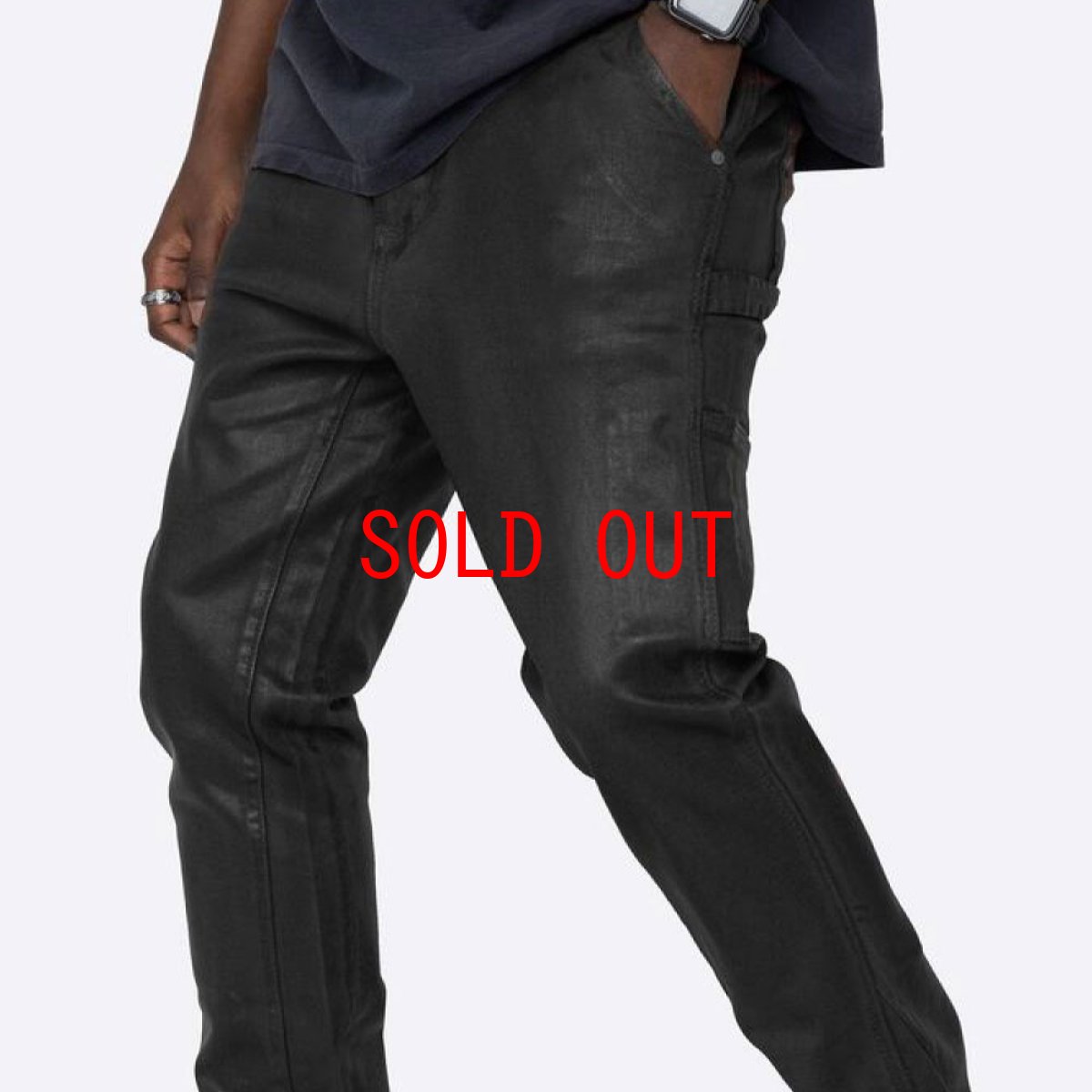 画像5: Mackey Flare Pants コーティング フレア パンツ (5)