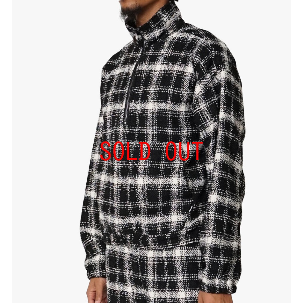 画像7: Half Zip Pullover Flannel Shirt ハーフ ジップ プルオーバー ヘビー フランネル シャツ (7)