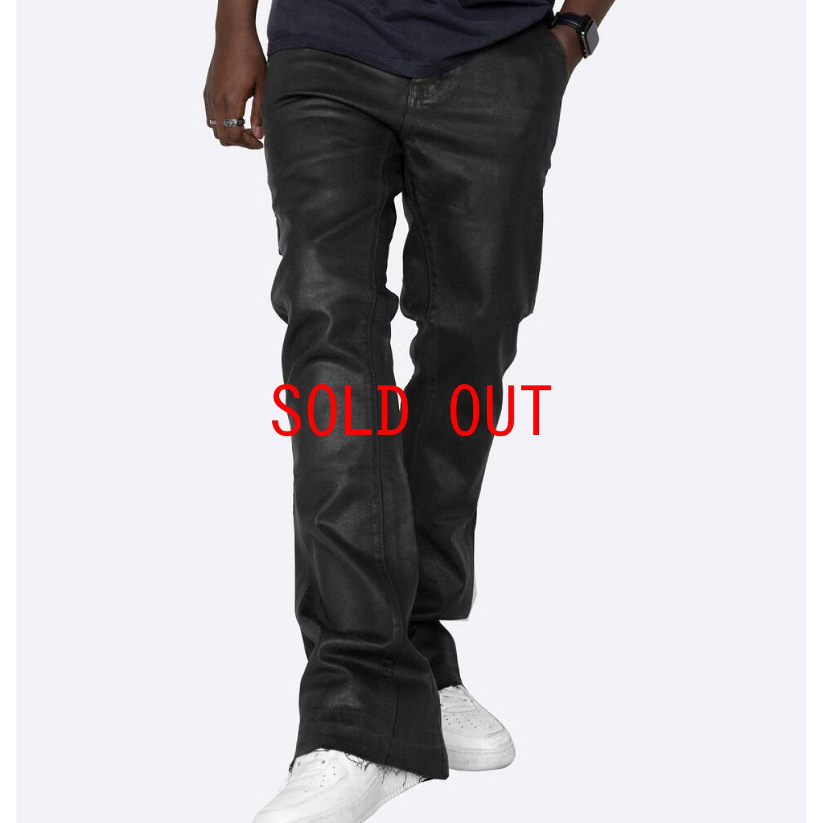 画像10: Mackey Flare Pants コーティング フレア パンツ (10)