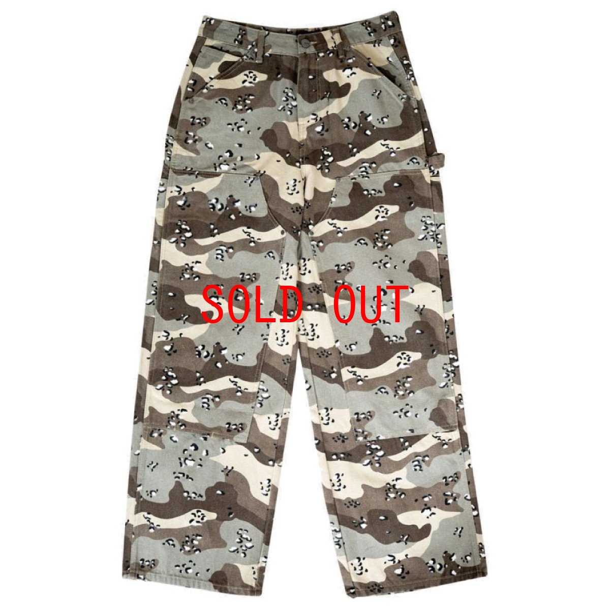 画像2: Desert Camo Double Knee Carpenter Pants デザート カモ ダブルニー パンツ (2)