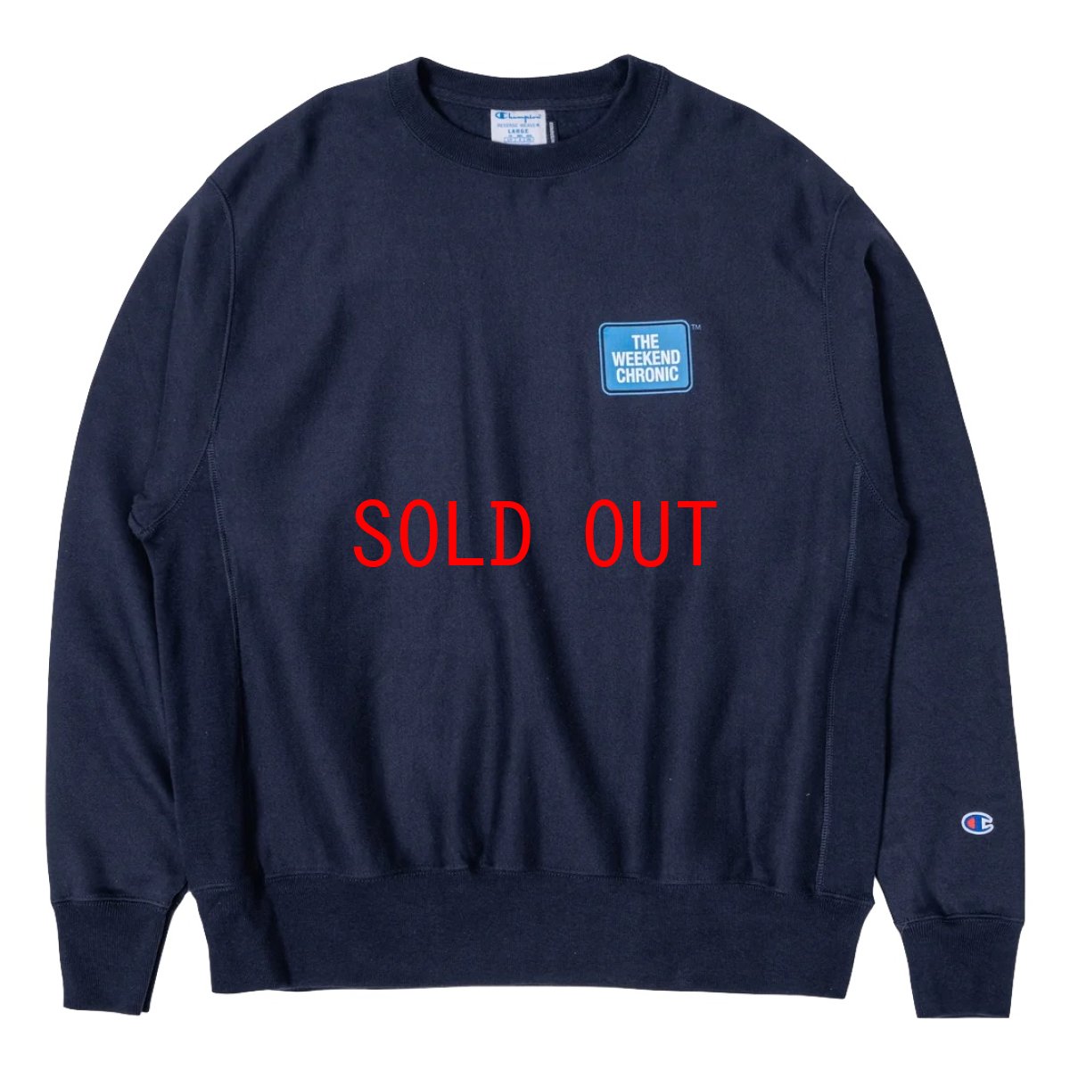 画像1: Happy Weekend Crewneck Sweat Shirts NVY クルーネック スウェット (1)