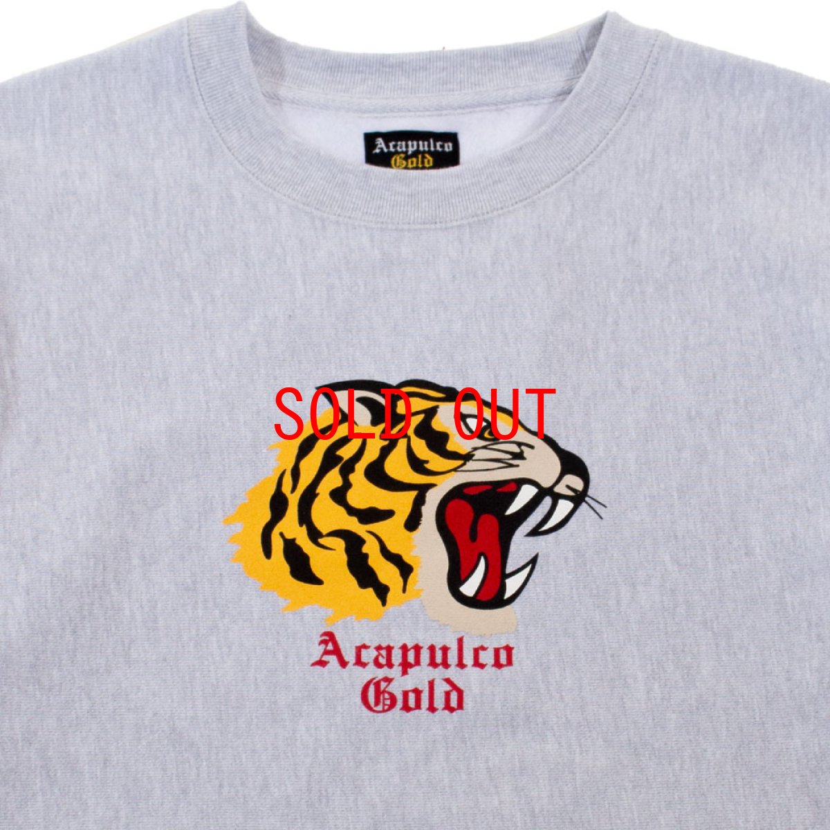 画像6: Tiger Crew neck Sweat shirt GRY タイガー クルーネック スウェット (6)