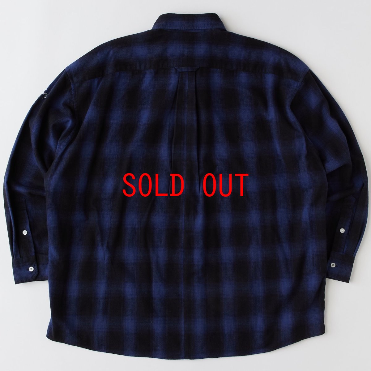 画像2: GIGADATION Ombre Flannel Check Shirts BLU オンブレ チェック ネルシャツ チェック シャツ (2)