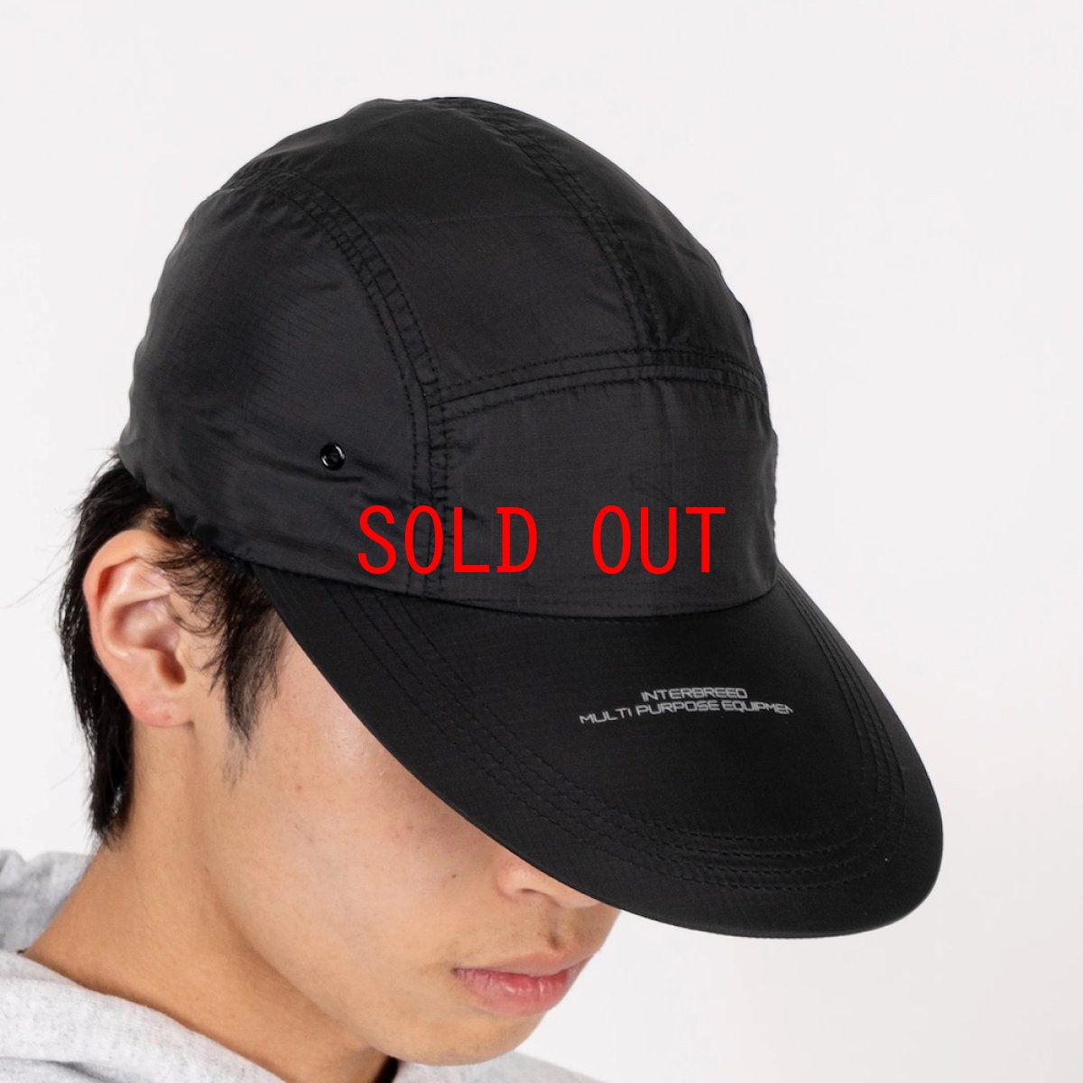 画像1: Night Ride Longbill Cap リップストップ ロングビル ロゴ キャップ 帽子 (1)