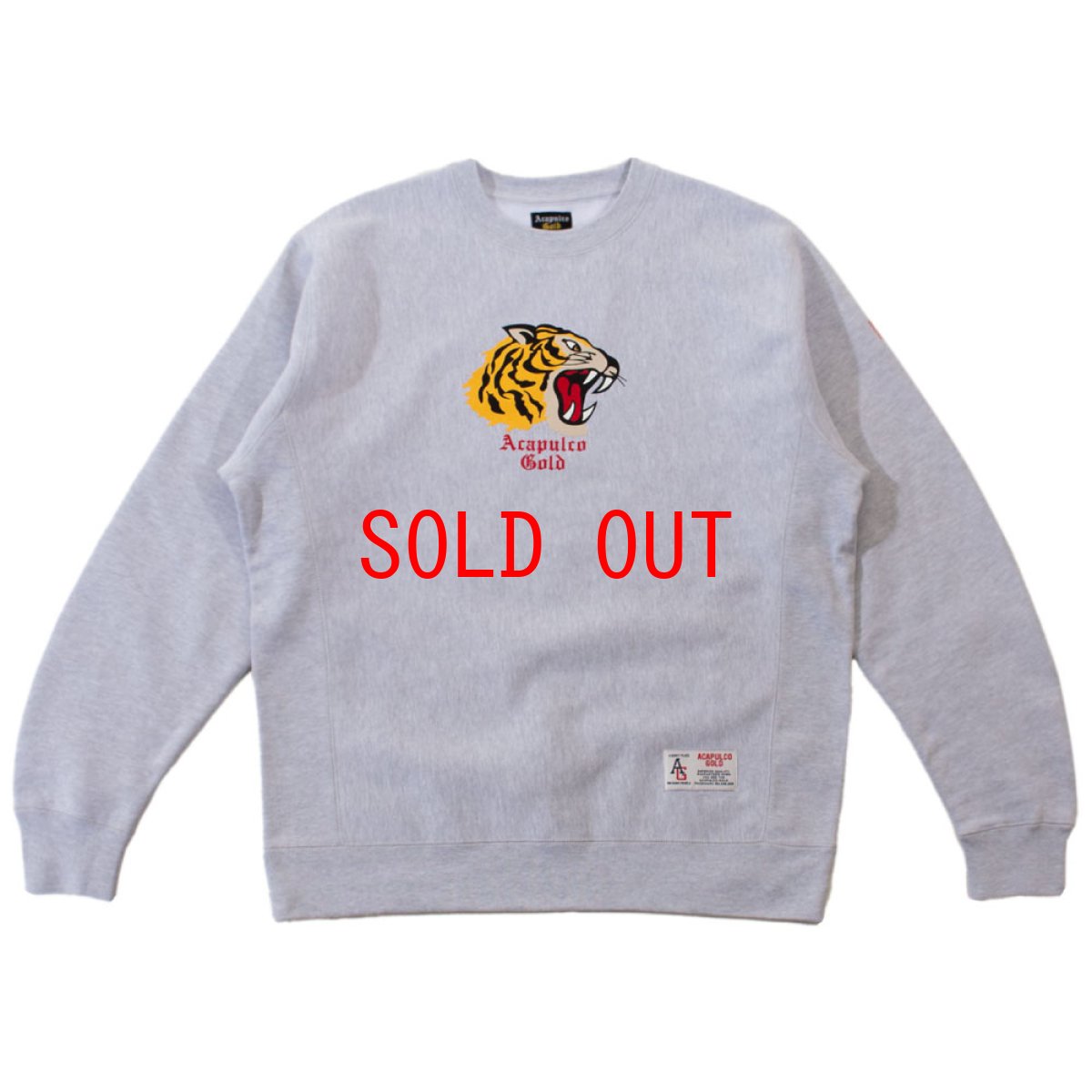 画像8: Tiger Crew neck Sweat shirt GRY タイガー クルーネック スウェット (8)