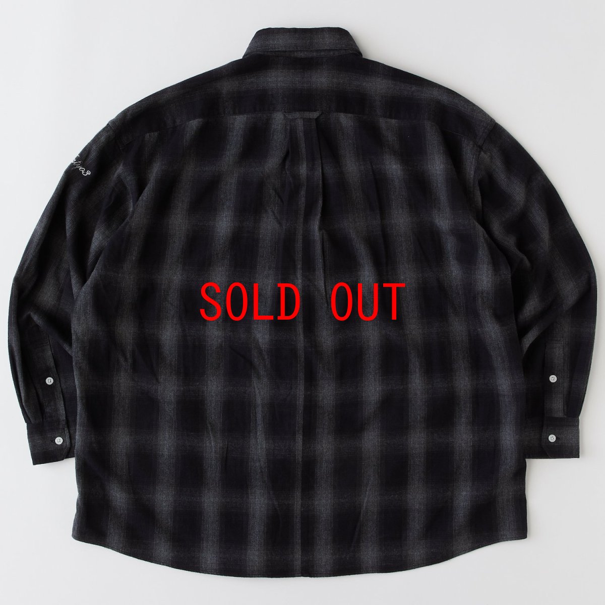 画像3: GIGADATION Ombre Flannel Check Shirts GRY オンブレ チェック ネルシャツ チェック シャツ (3)