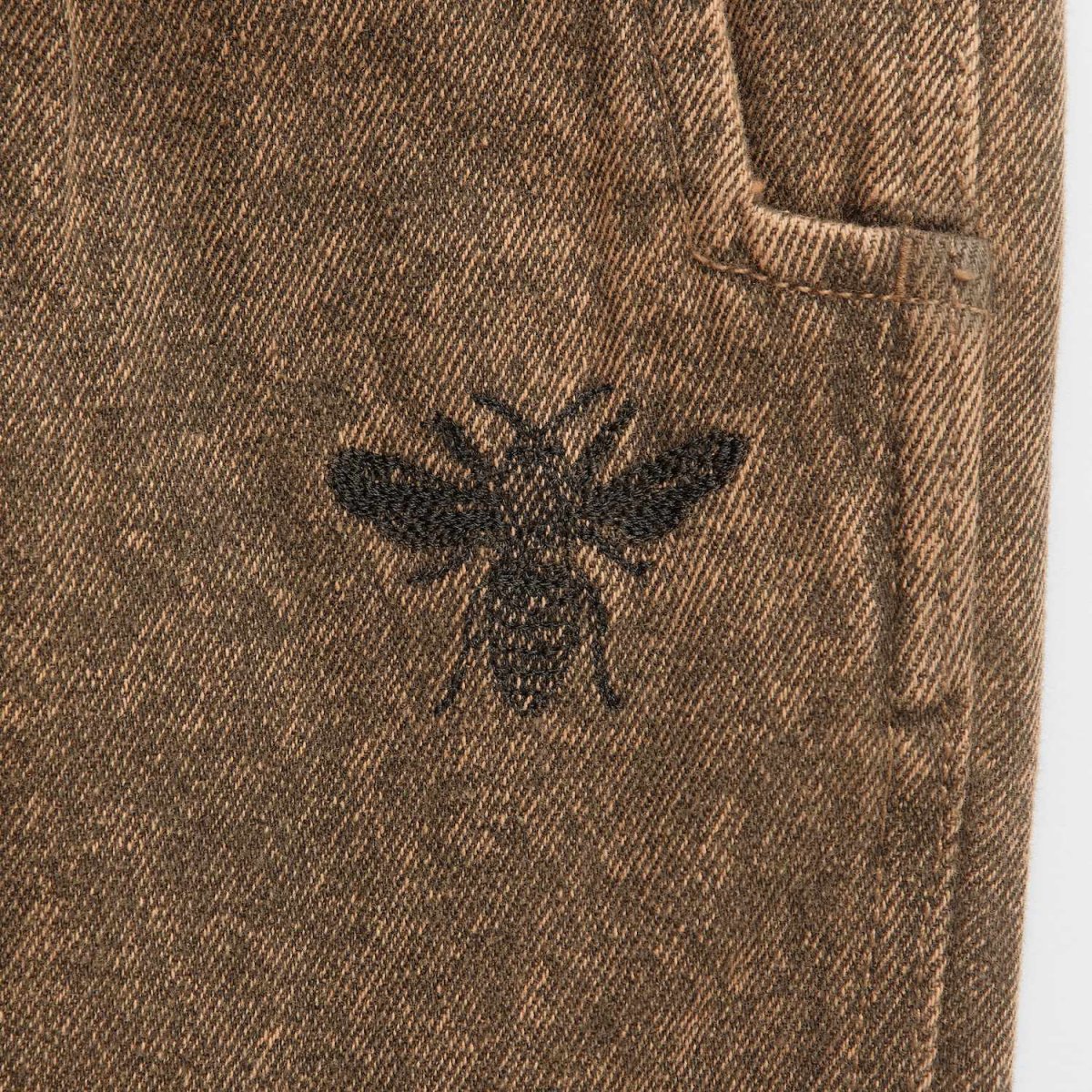 画像4: ACIDROUSER Chemical Wash Wide Denim Pants BRN ケミカルウォッシュ デニム ワイド パンツ (4)