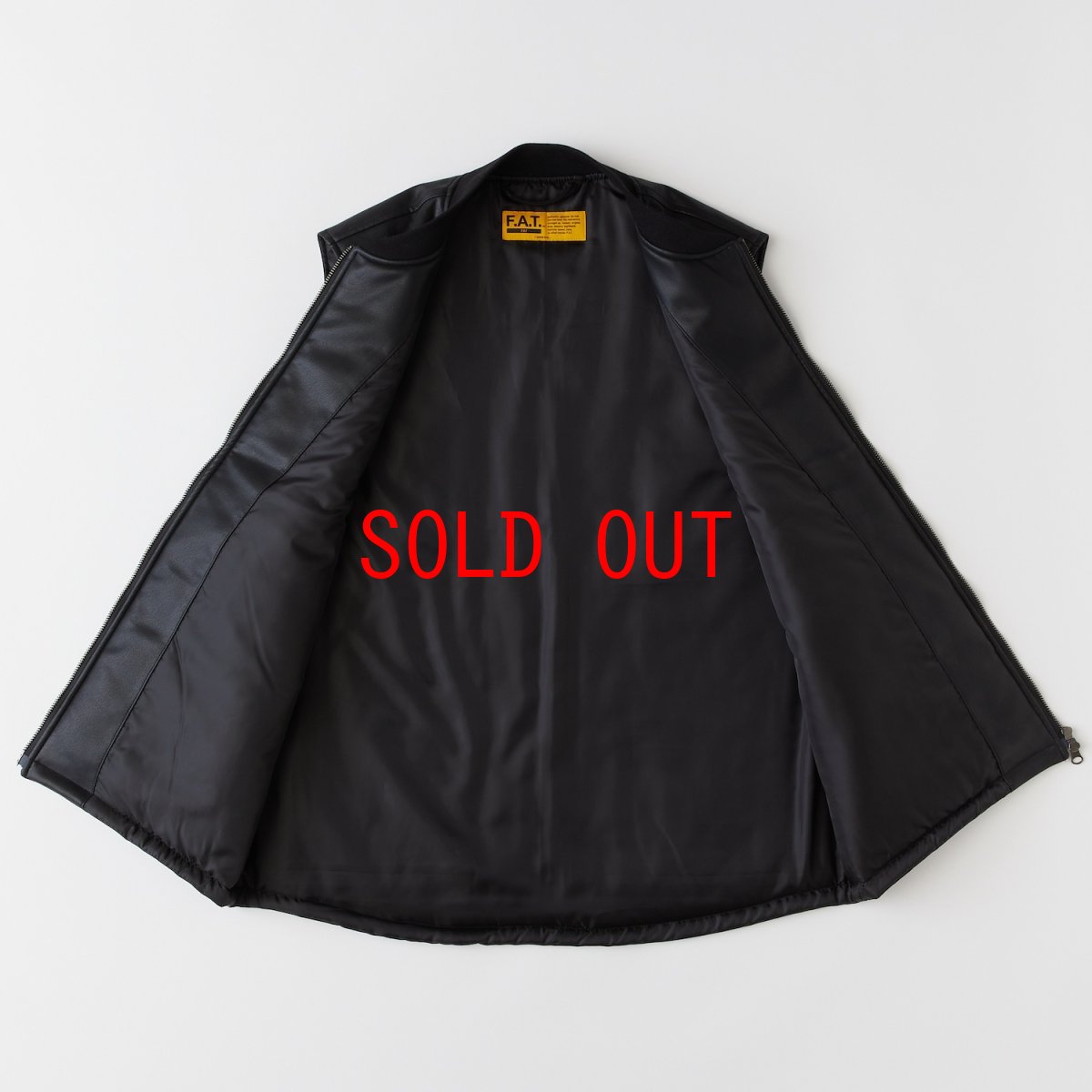 画像4: GRAINNER PU Leather Vest レザー ジップ ベスト (4)