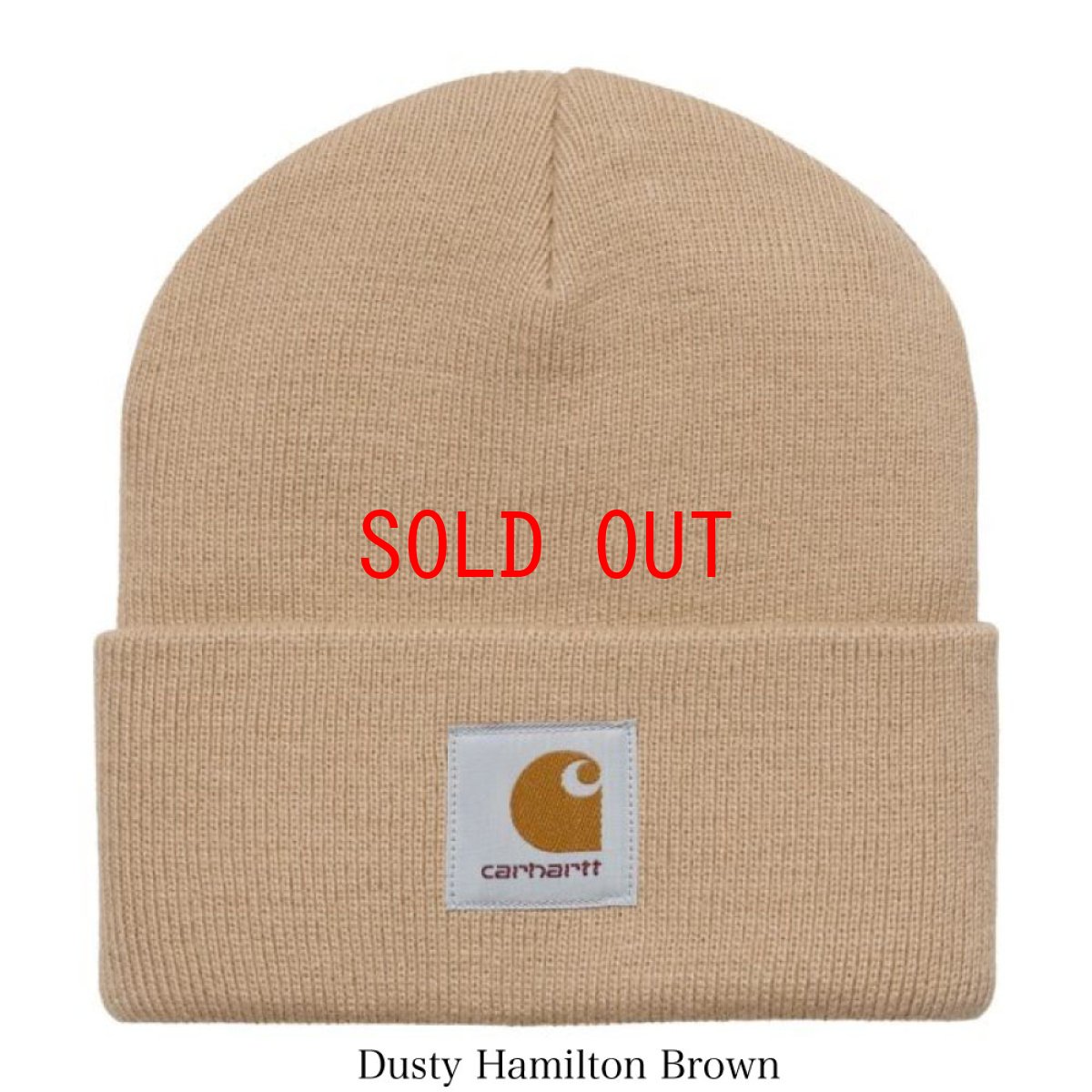 画像3: Short Watch Hat Beanie Logo Patch Knit Cap ショート ビーニー (3)
