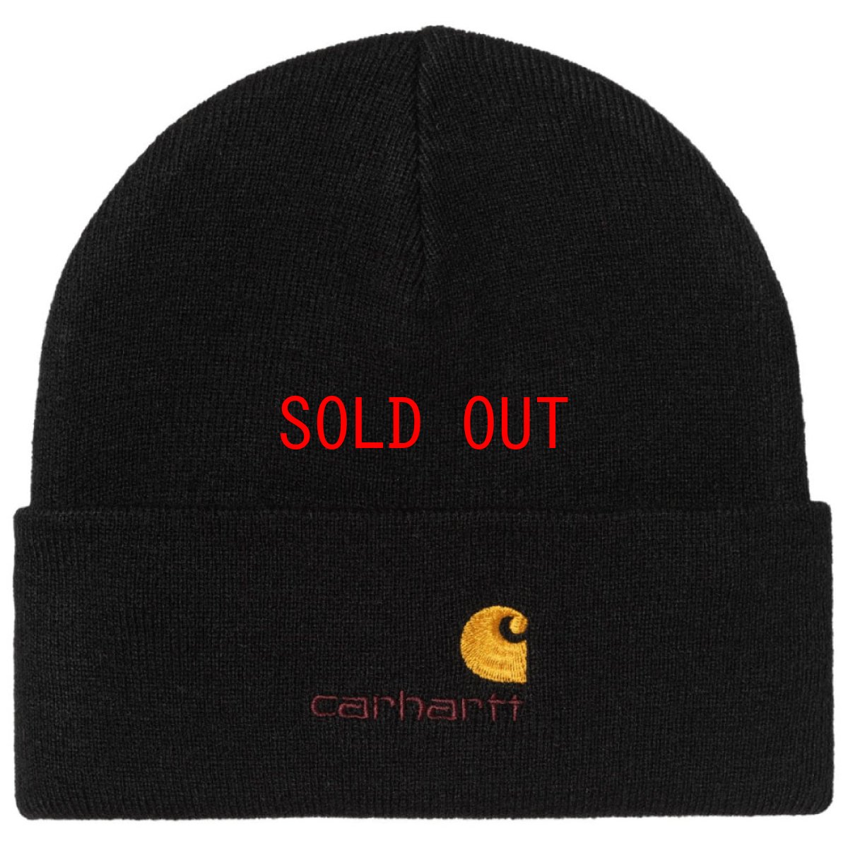 画像3: Carhartt Wip American Script Low Short Beanie アメリカンスクリプト ショート ビーニー ニット キャップ 帽子 (3)