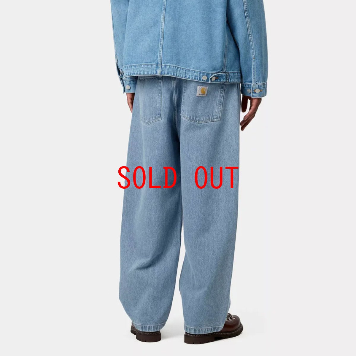 画像1: Brandon Pant Stone Bleached Blue パンツ ヘビーウェイト 13.5oz スミスデニム ルーズ ストレート フィット (1)