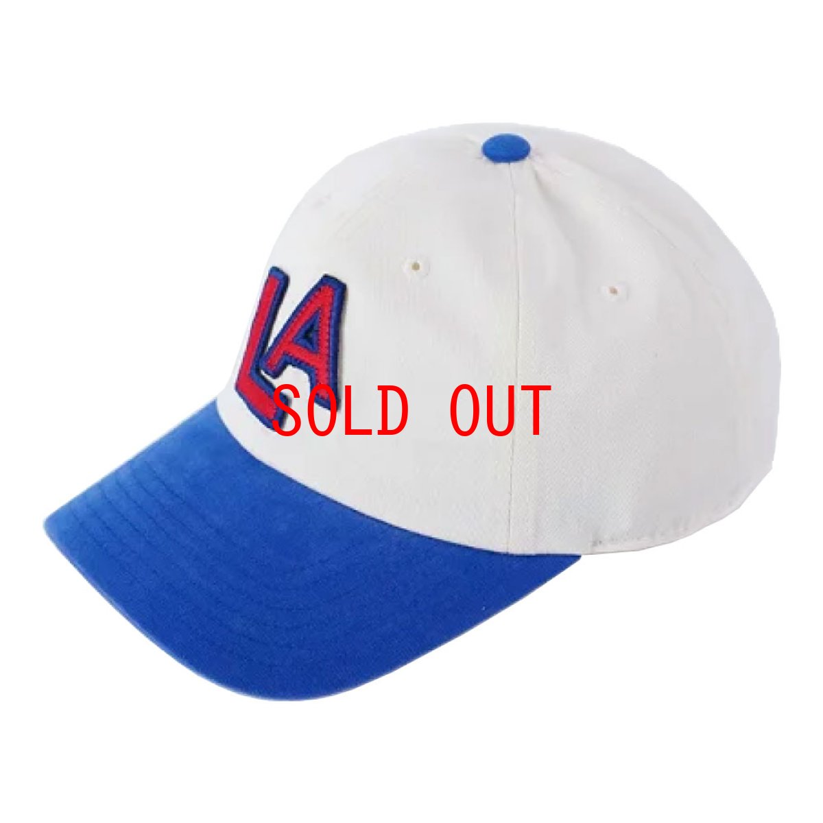 画像1: Archive LA Angels Ivory Royal Strapback Cap ロサンゼルス エンジェルス ストラップバック キャップ 帽子 (1)