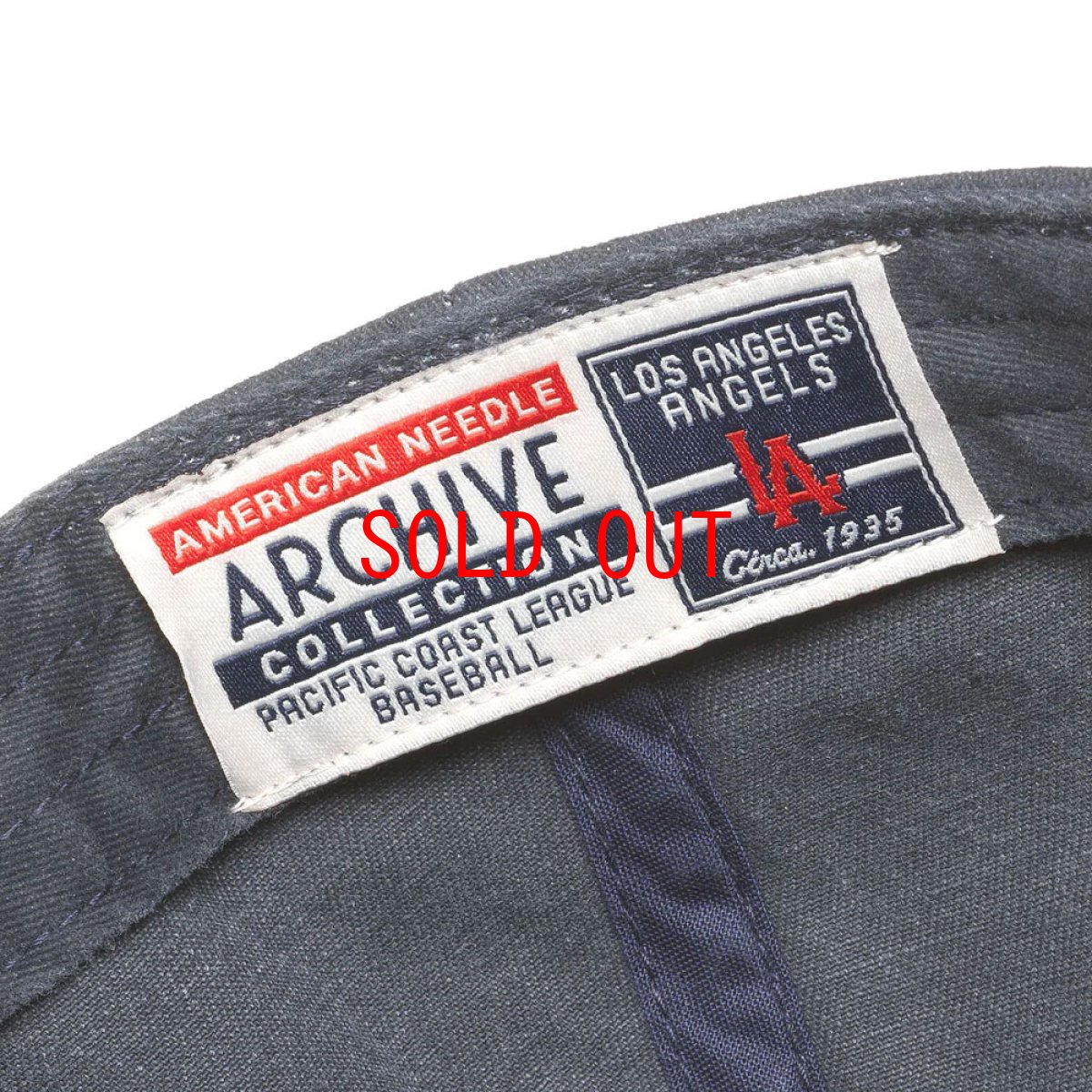 画像6: 【American Needle 沖縄 帽子 セレクトショップ 通販】 Archive Pacific Coast League LA Angels Strapback Cap Navy ロサンゼルス エンジェルス ストラップバック キャップ (6)