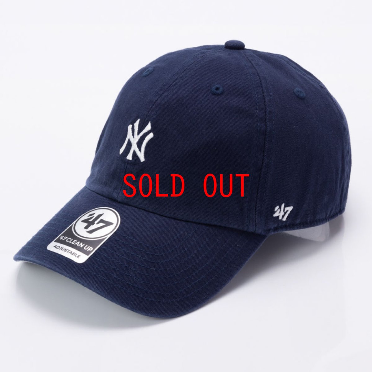画像1: New York Yankees Baserunner Clean Up Cap Navy ヤンキース ベースランナー クリーンナップ スモール ロゴ キャップ 帽子 (1)