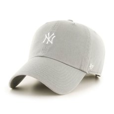 画像1: New York Yankees Baserunner Clean Up Cap Gray ヤンキース ベースランナー クリーンナップ スモール ロゴ キャップ 帽子 (1)
