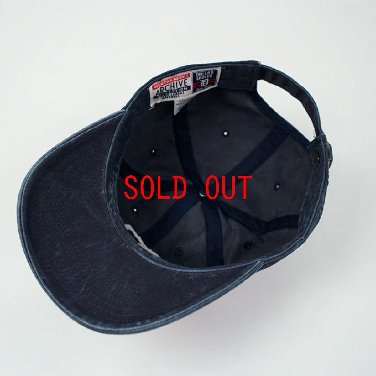 画像7: 【American Needle 沖縄 帽子 セレクトショップ 通販】Archive Texas League Dallas Eagles Strapback Cap Navy ダラスイーグルス テキサスリーグ ストラップバック キャップ (7)