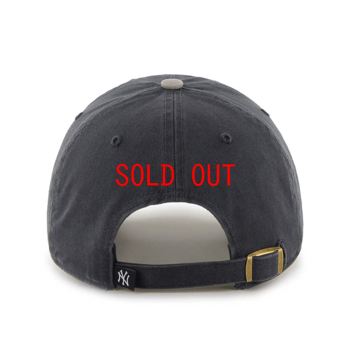 画像2: New York Yankees Clean up Ball Cap Navy Grey ニューヨーク ヤンキース クリーンナップ キャップ 帽子 (2)