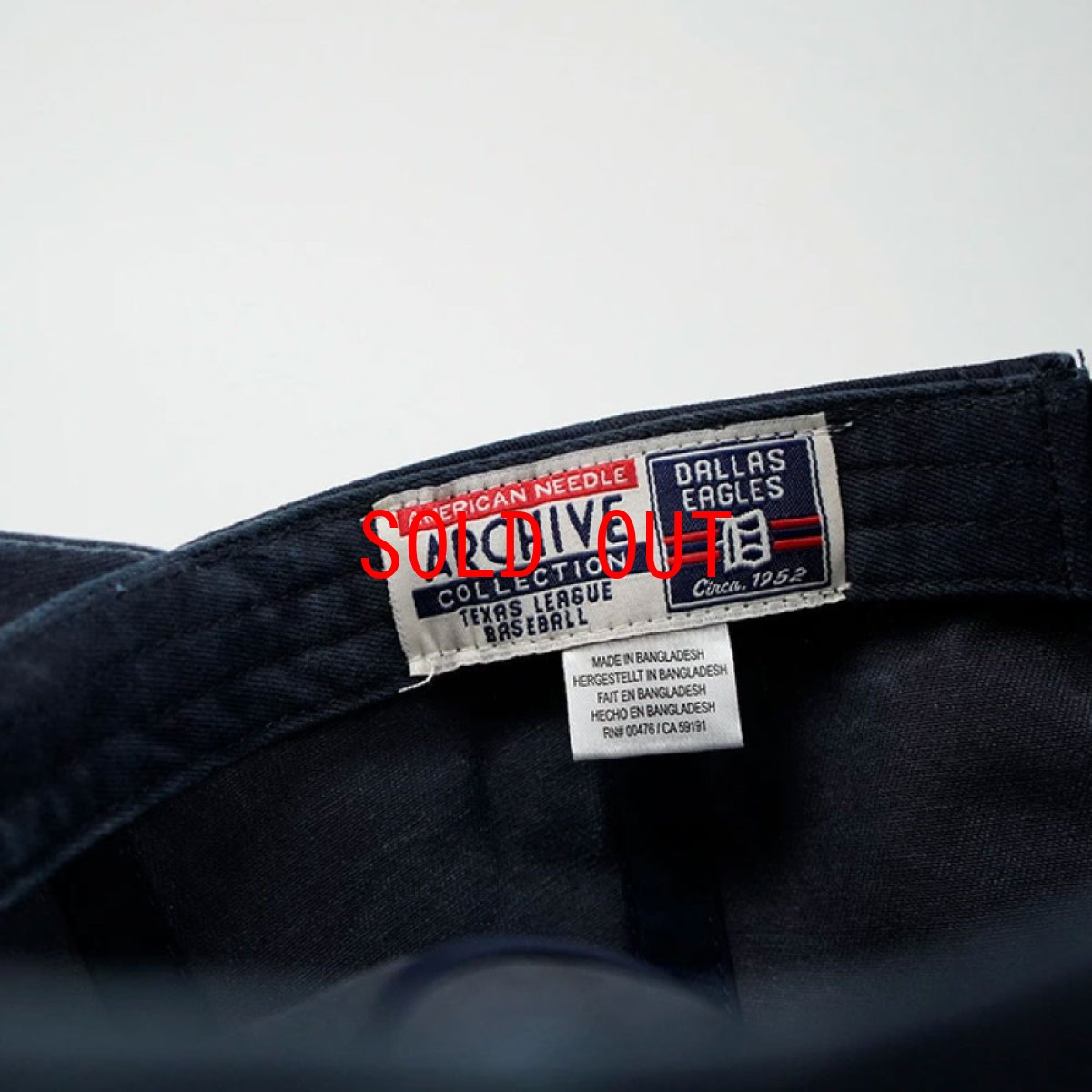 画像6: 【American Needle 沖縄 帽子 セレクトショップ 通販】Archive Texas League Dallas Eagles Strapback Cap Navy ダラスイーグルス テキサスリーグ ストラップバック キャップ (6)