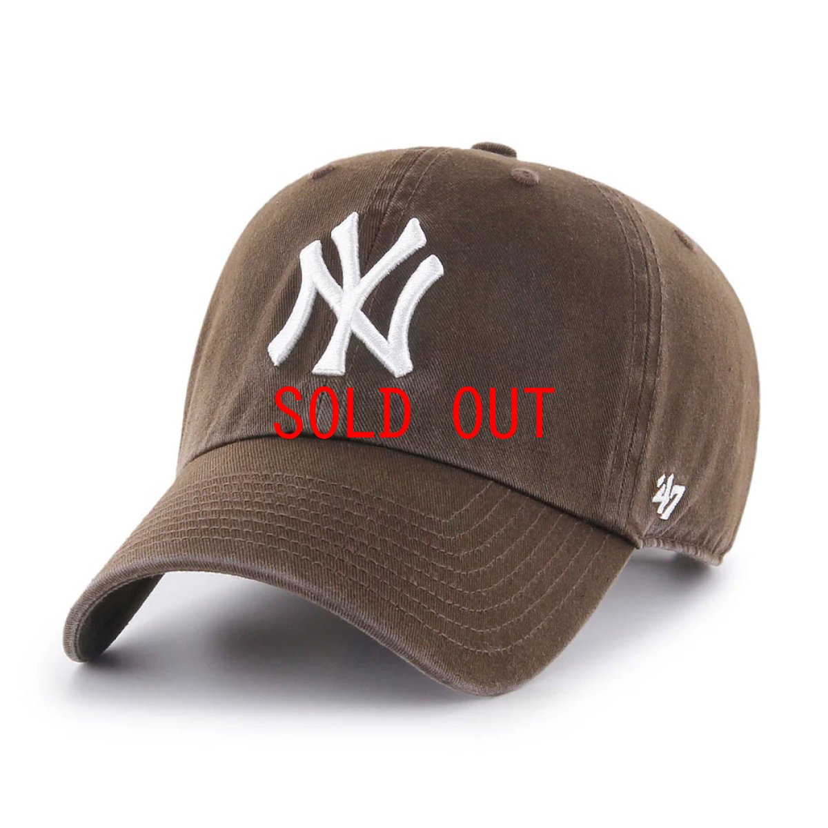 画像1: New York Yankees Clean up Ball Cap Brown ニューヨーク ヤンキース クリーンナップ キャップ 帽子 (1)