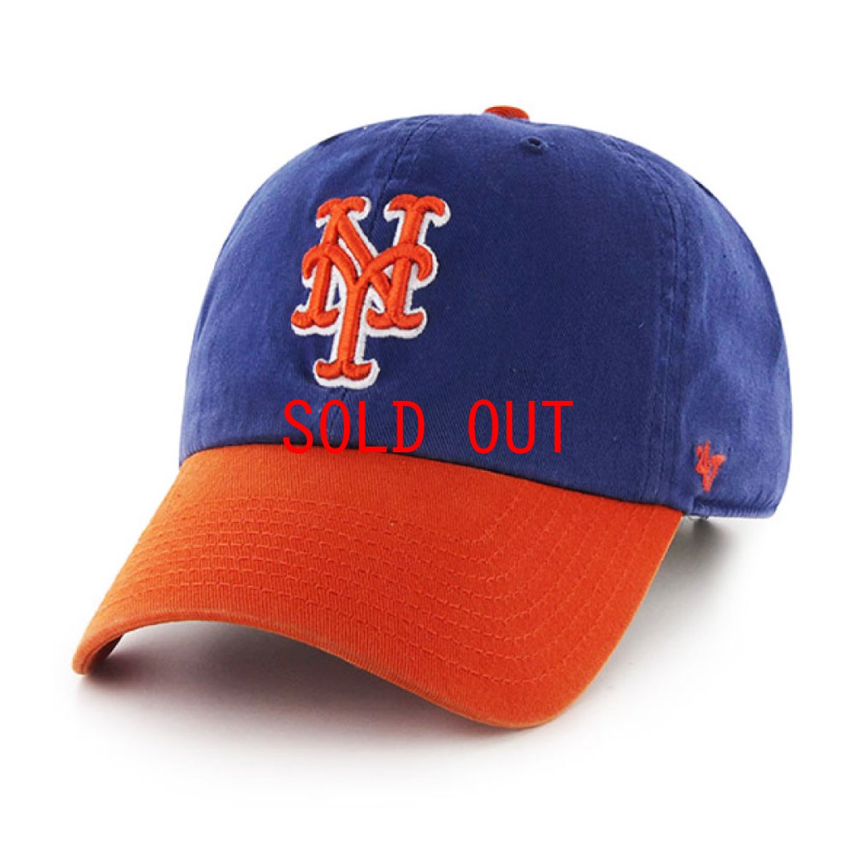 画像1: Newyork Mets Clean up Ball Cap Royal ニューヨーク メッツ クリーンナップ キャップ 帽子 (1)