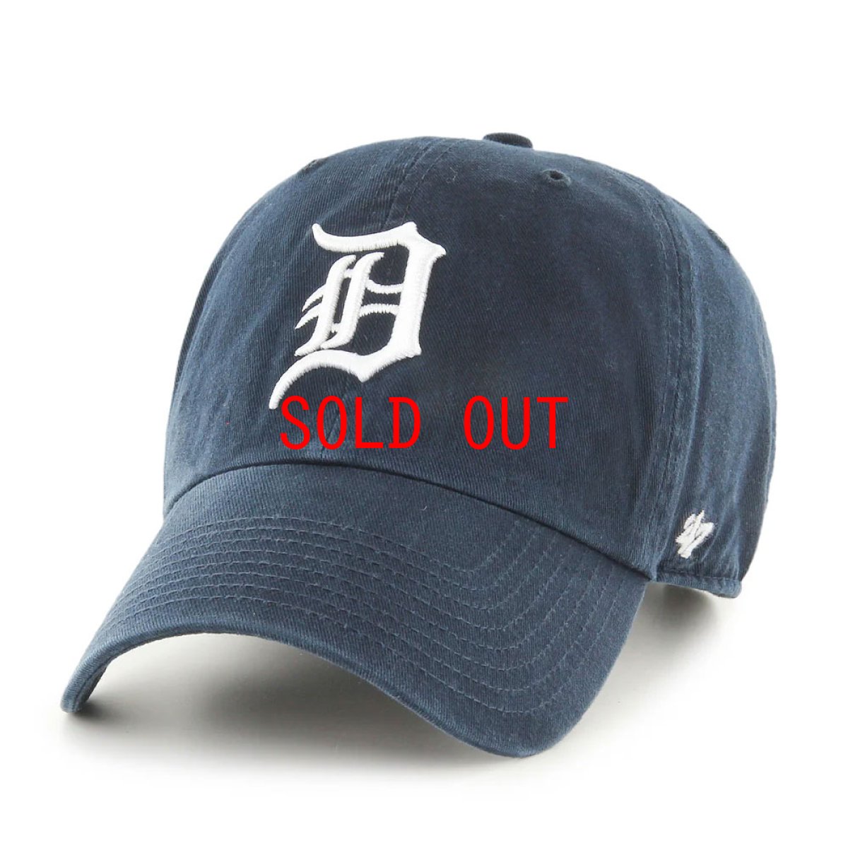 画像1: Detroit Tigers Clean up Ball Cap Navy デトロイト タイガース クリーンナップ キャップ 帽子 (1)
