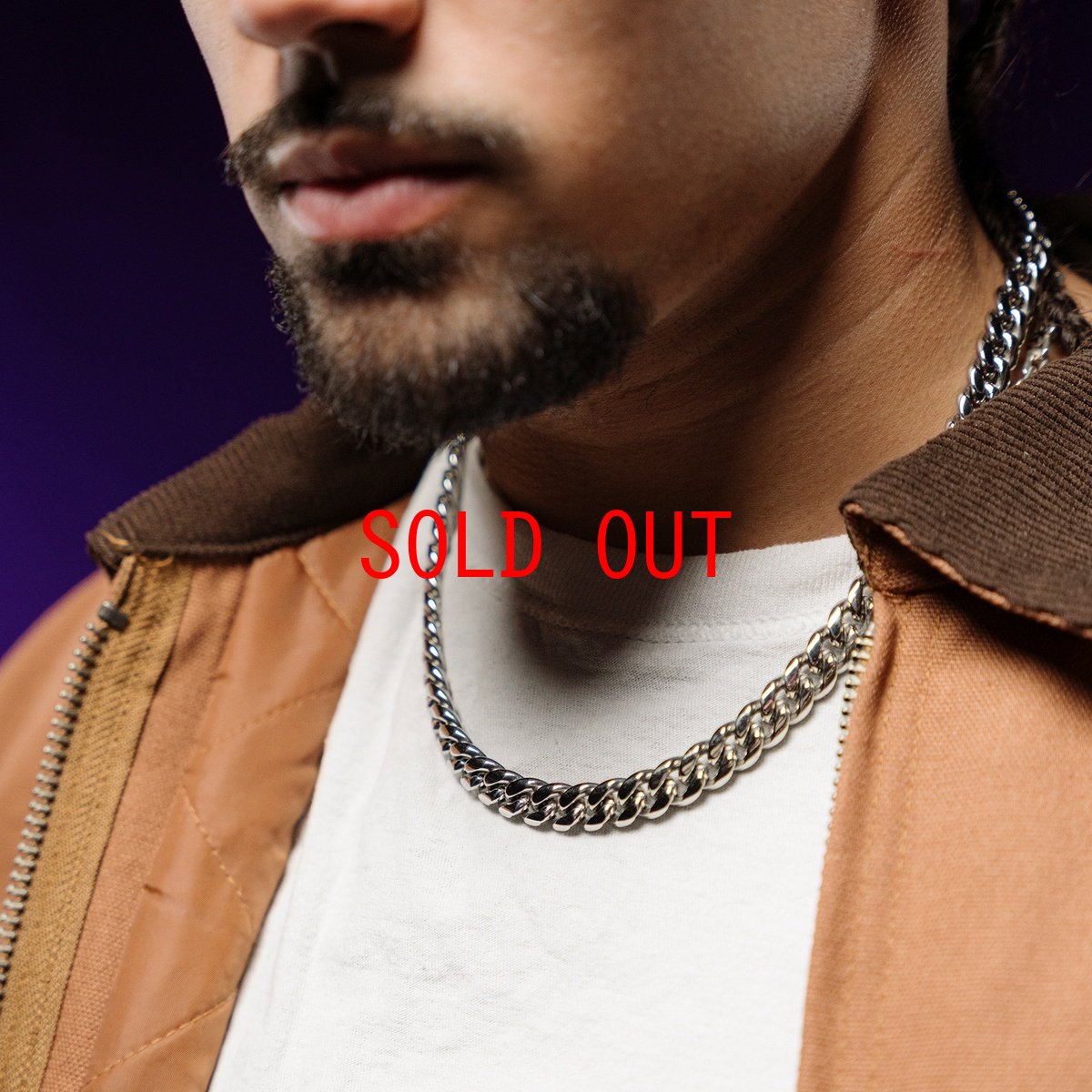 画像3: Cuban Chain 8mm Necklace 316L キューバン チェーン サージカル ネックレス (3)