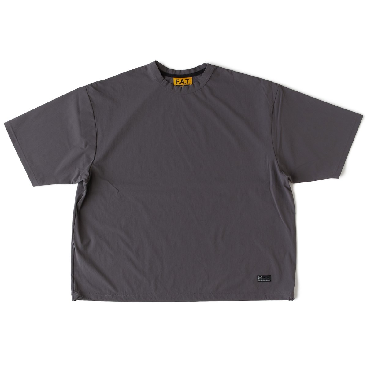 画像1: GRANDEX Nylon S/S Shirts GRY ナイロン 半袖 シャツ ドローコード (1)