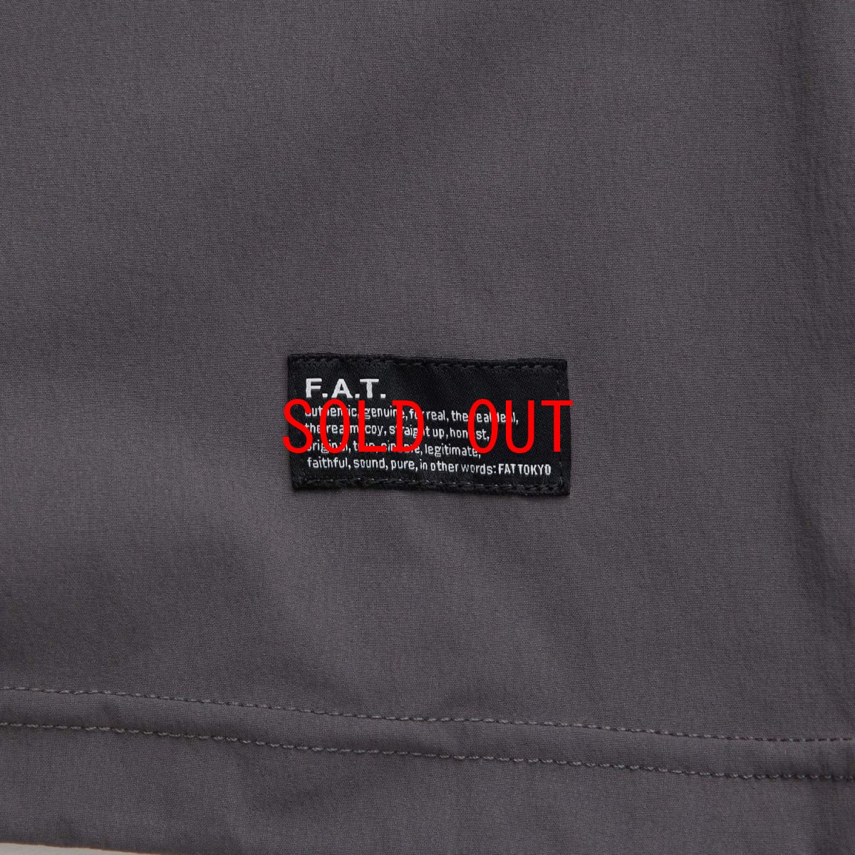 画像5: GRANDEX Nylon S/S Shirts GRY ナイロン 半袖 シャツ ドローコード (5)