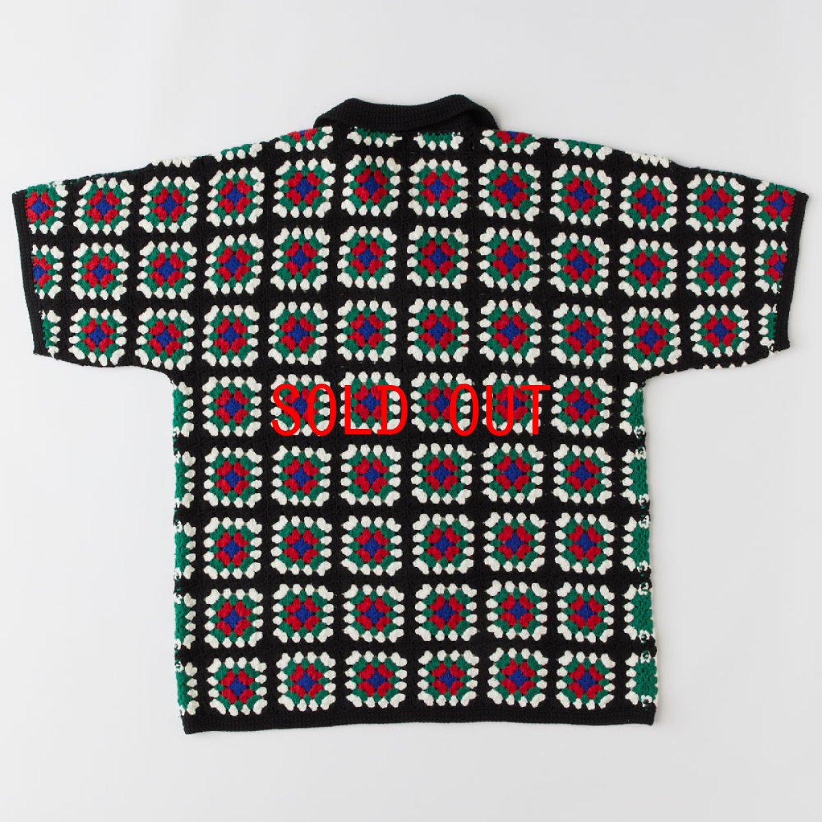 画像4: FLOCHET Knit S/S Shirts クロシェット ニット 半袖 シャツ (4)