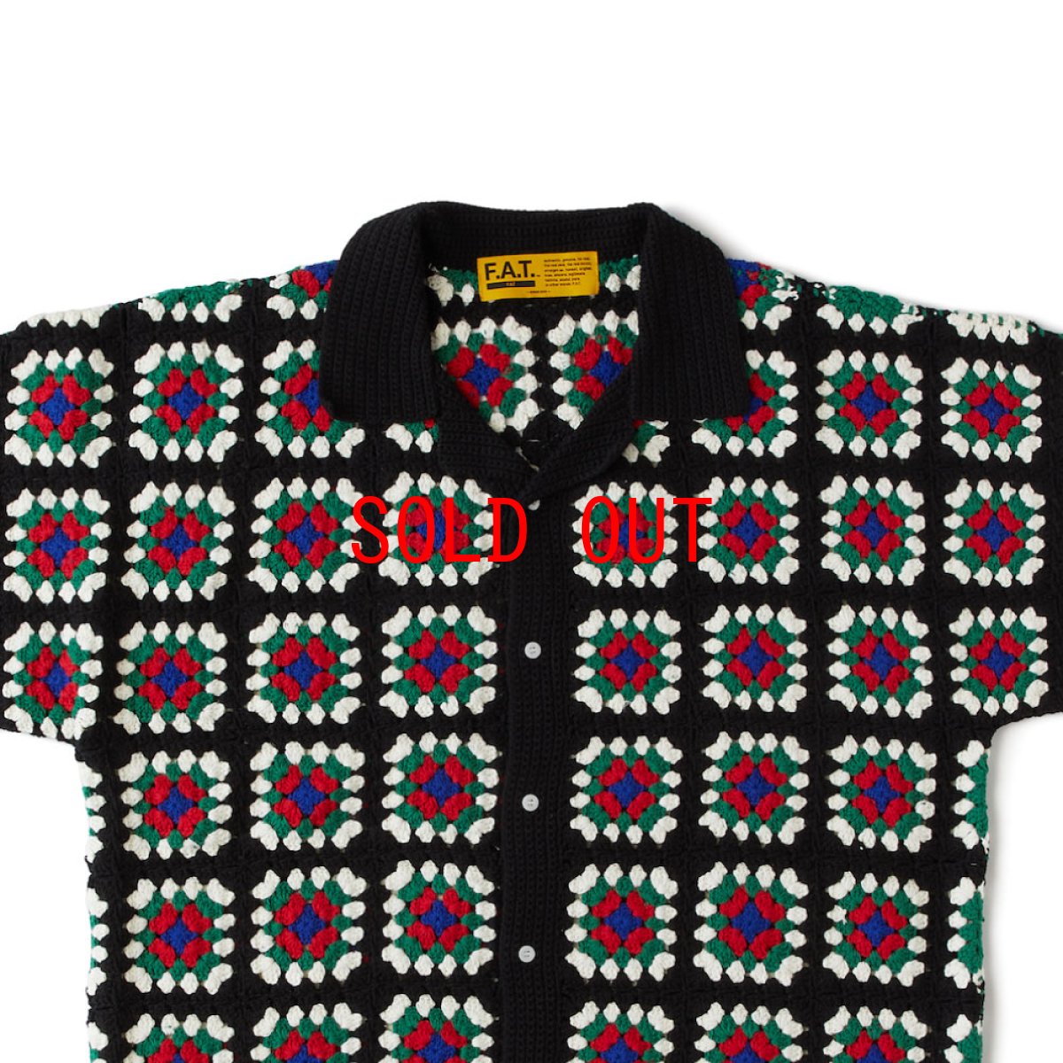 画像3: FLOCHET Knit S/S Shirts クロシェット ニット 半袖 シャツ (3)