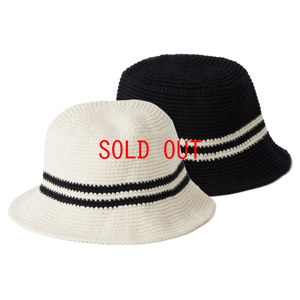 画像1: WATSON Cotton Knit Hat ハンドメイド クロシェット ニット ハット 帽子 (1)