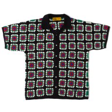 画像2: FLOCHET Knit S/S Shirts クロシェット ニット 半袖 シャツ (2)