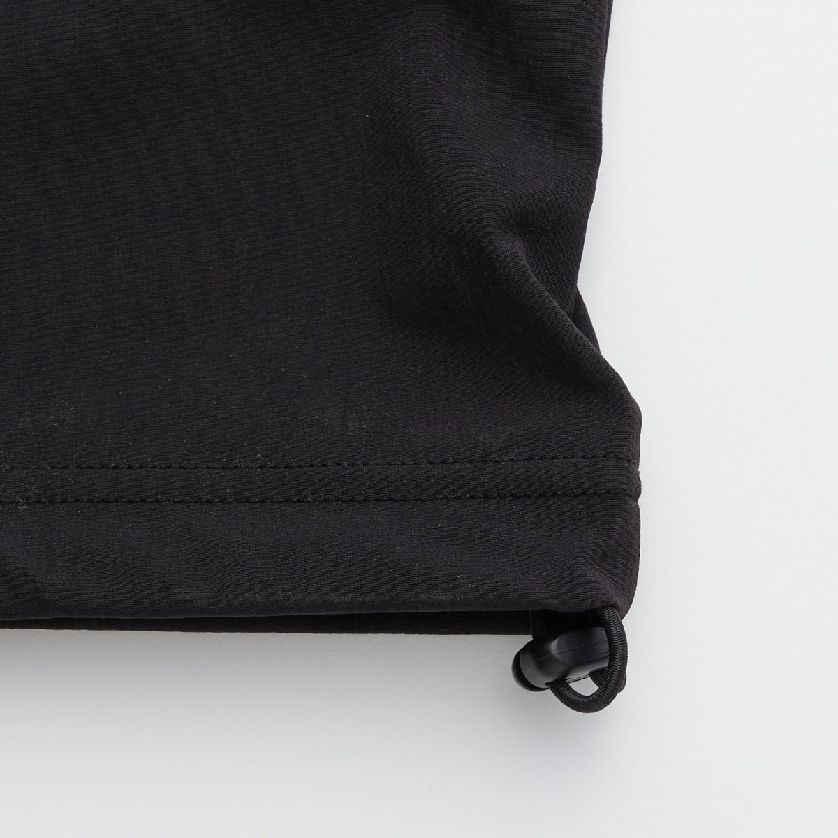 画像4: GRANDEX Nylon S/S Shirts BLK ナイロン 半袖 シャツ ドローコード (4)