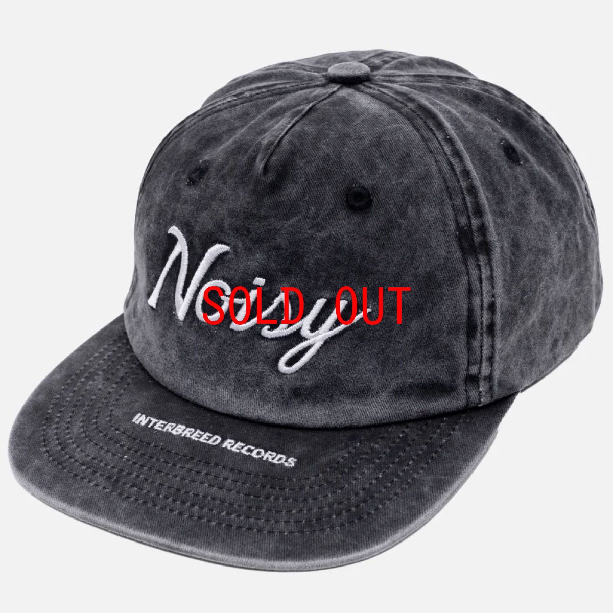 画像2: Noisy Acid Cap Washed BLK スクリプト ウォッシュ キャップ 帽子 (2)