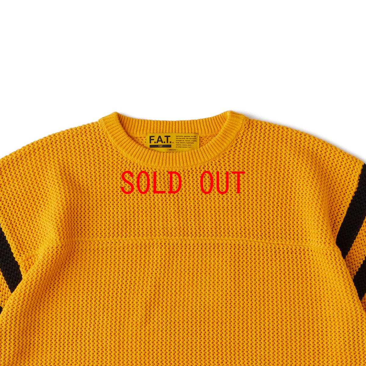 画像6: MESHBOWL Knit Football Shirts YLW メッシュ ニット フットボール シャツ (6)