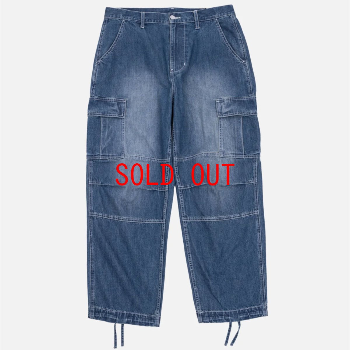 画像2: Engineer Denim Cargo Pants BLU エンジニア デニム カーゴ パンツ (2)