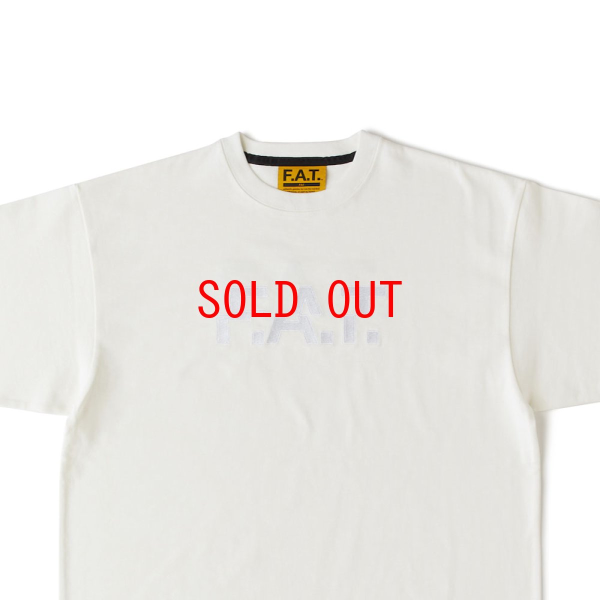 画像4: SHIFTee S/S Logo embroidery Tee WHT 半袖 刺繍 Tシャツ (4)